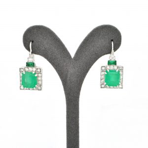 Orecchini smeraldi e diamanti