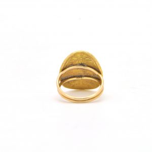 ANELLO ORO GIALLO CON MONETA D'ORO - immagine 3
