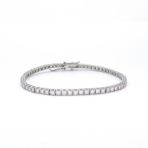 BRACCIALE in oro bianco TENNIS CT 2,90