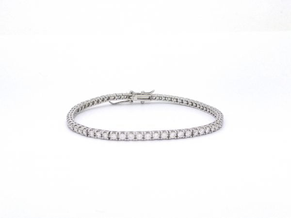 BRACCIALE in oro bianco TENNIS CT 2,90