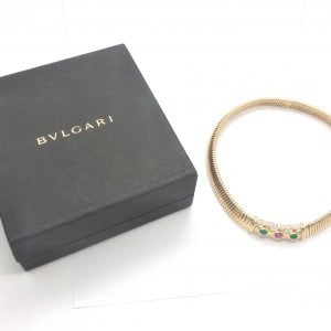 COLLANA BULGARI CON DIAMANTI, SMERALDI E RUBINO - immagine 4