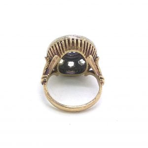Anello in oro giallo con diamanti - immagine 6