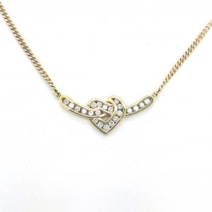 Collana in oro giallo con diamanti