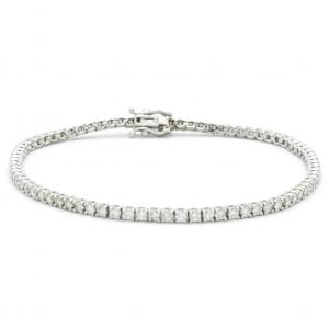 Bracciale tennis con diamanti ct 2,70