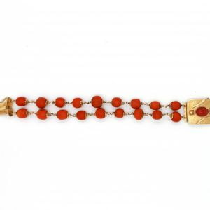 Bracciale in oro e corallo - immagine 3