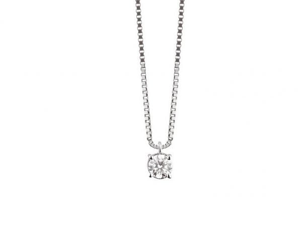 Collana punto luce ct 0,25