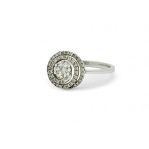 Anello Bibigi diamanti e oro bianco - immagine 2