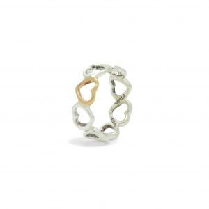 Anello Tiffany oro e argento - immagine 2