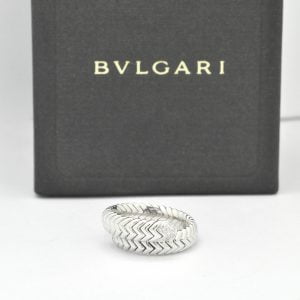 Anello Bulgari spiga in oro bianco