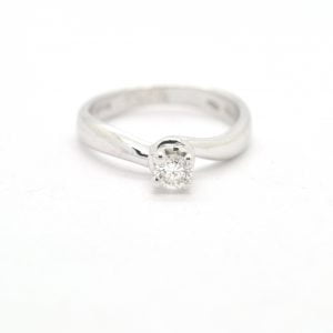 Anello solitario Ct 0,19