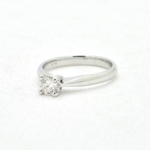Anello solitario Ct 0,39 - immagine 2