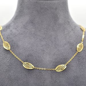 Collana fantasia in oro giallo
