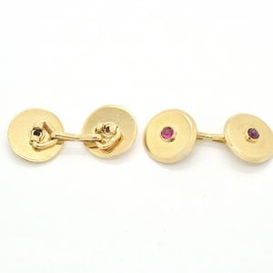 Gemelli oro giallo e rubini - immagine 2