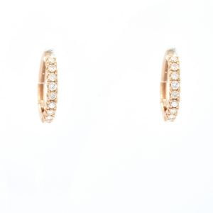 Orecchini oro rosa e diamanti