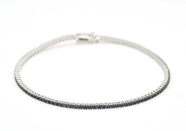 Bracciale Tennis zaffiri Ct 1,10