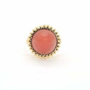Anello con corallo giapponese Aka - immagine 2