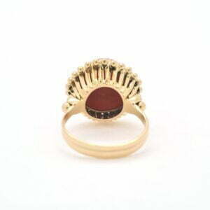 Anello con corallo giapponese Aka - immagine 3