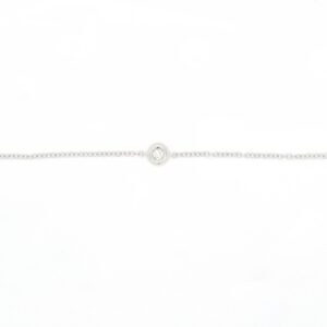 Bracciale in oro bianco con diamante Ct 0,05 - immagine 2
