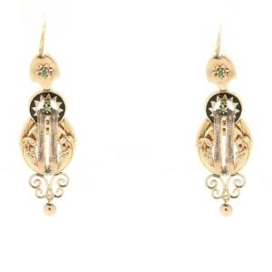 Orecchini borbonici in oro 9 KT