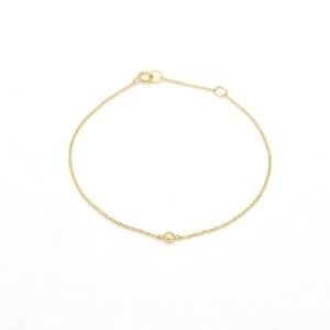 Bracciale oro giallo con diamante Ct 0,035