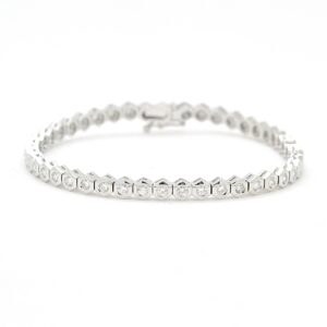 Bracciale in oro bianco tennis Ct 2,30