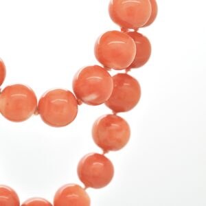 COLLANA CORALLO MOMO CON DIAMANTI - immagine 3