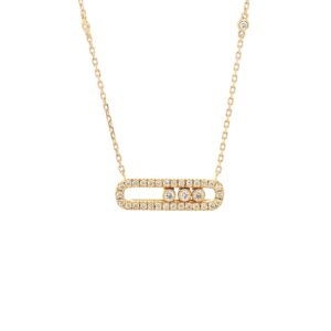 Collana Messika Baby Move in oro rosa e diamanti