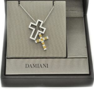 Collana Damiani croce Belle Époque misura grande - immagine 3
