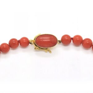 Collana di corallo Sardegna con chiusura in oro - immagine 2