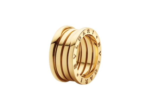 Anello B.zero1 Bulgari 4 fasce in oro giallo