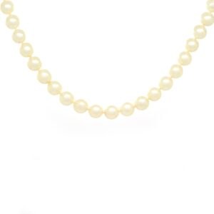 Collana perle Giappone con chiusura oro bianco