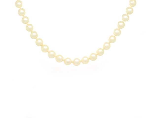 Collana perle Giappone con chiusura oro bianco