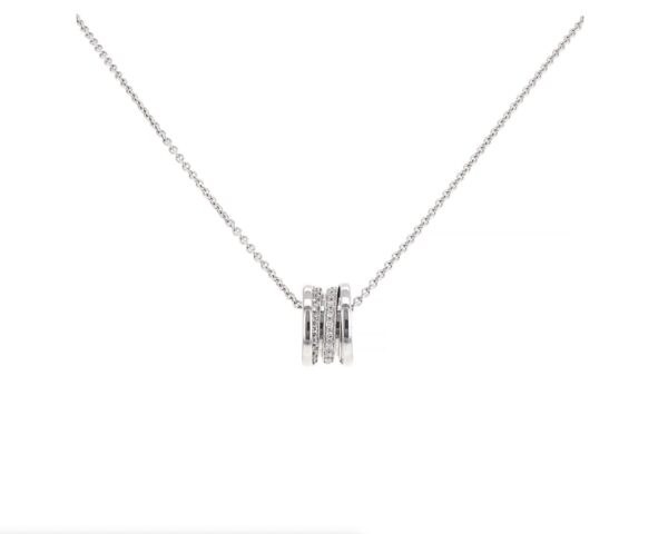 Collana Bulgari B.zero1 in oro bianco con diamanti
