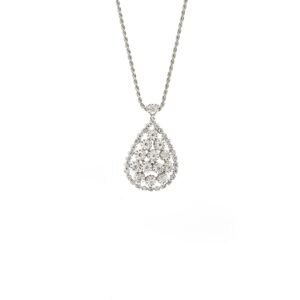 Collana Damiani in oro bianco e diamanti 0,71 Ct