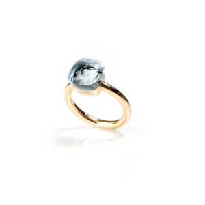 Anello Pomellato Nudo classic con topazio azzurro