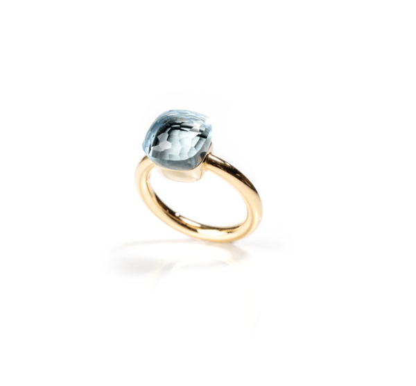Anello Pomellato Nudo classic con topazio azzurro