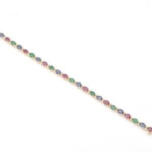 Bracciale in oro giallo con gemme preziose - immagine 2