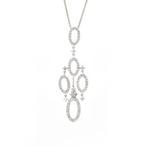 Collana Recarlo in oro bianco e diamanti 0,63 Ct