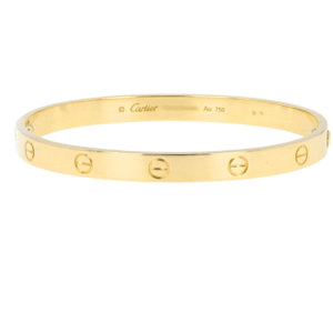 Bracciale Cartier Love in oro giallo misura 17