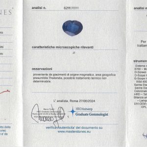 Orecchini in oro giallo con zaffiri e diamanti - immagine 3