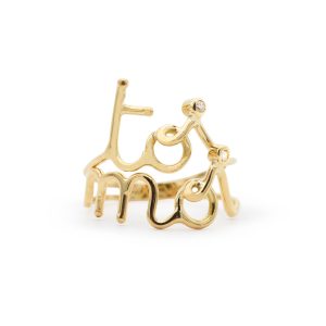 Anello Moi Toi  in oro giallo con diamanti