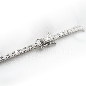 Bracciale in oro bianco Tennis ct 1,55 - immagine 3