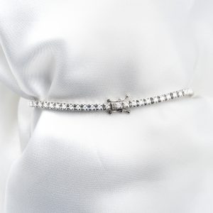 Bracciale in oro bianco Tennis ct 1,55 - immagine 2