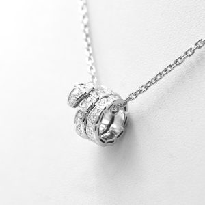 Collana Bulgari Serpenti Viper in oro bianco 18 kt con pavé di diamanti - immagine 5