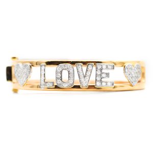 Bracciale Love in Oro Giallo 18 kt con Diamanti ct. 0,65