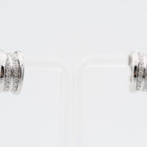 Orecchini Bulgari B.zero1 in oro bianco 18KT con diamanti