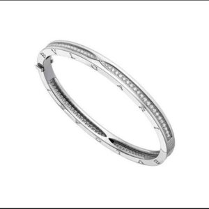 Bracciale Bulgari B.Zero1 oro bianco con diamanti
